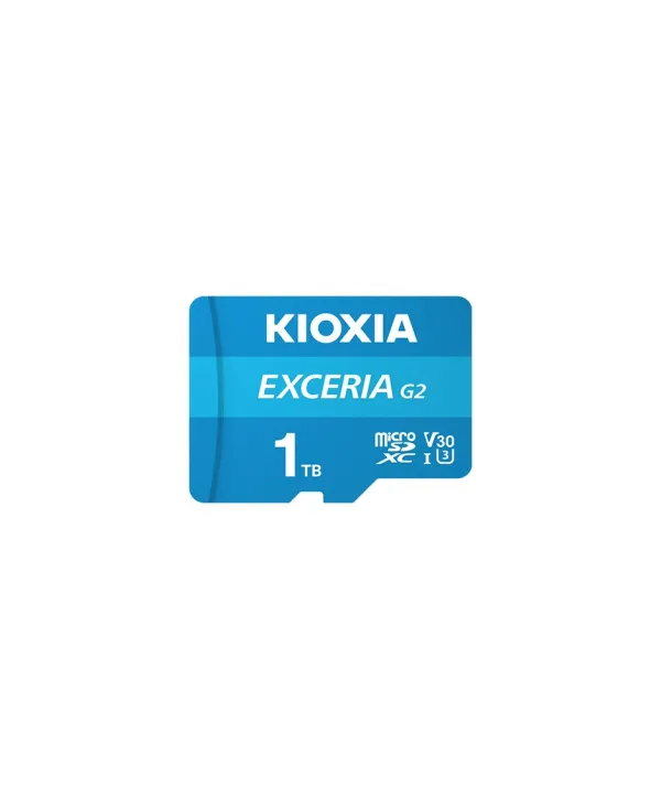 1TB KIOXIA EXCERIA G2 MICRO SDXC U3 V30 4K 100 MB/s LMEX2L001TG2