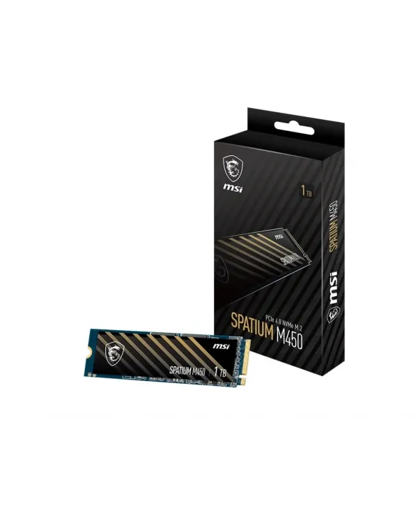 1TB MSI SPATIUM M450 PCIE 4.0 NVME M.2 V1 3400/2400MB/s