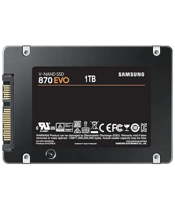 1TB SAMSUNG 870 560/530MB/s EVO MZ-77E1T0BW SSD (Resmi Distribütör Garantili)