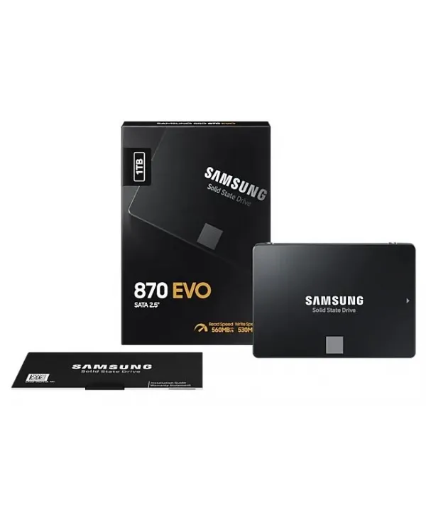 1TB SAMSUNG 870 560/530MB/s EVO MZ-77E1T0BW SSD (Resmi Distribütör Garantili)