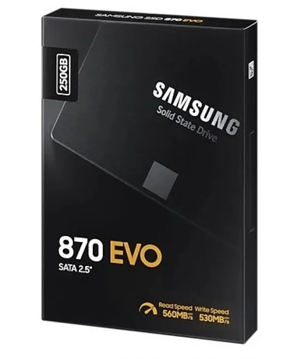 250GB SAMSUNG 870 560/530MB/s EVO MZ-77E250BW SSD