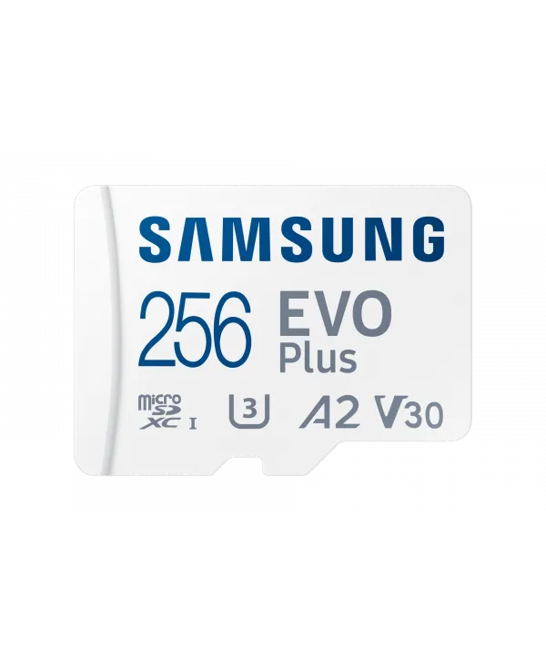256GB SAMSUNG EVO PLUS MICROSDXC UHS-I U3 V30 A2 160MB/s MB-MC256SA/TR