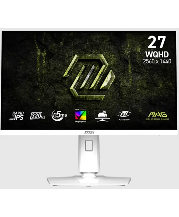 27 MSI MAG 274QRFW X32 0.5MS 320HZ 2K WQHD FLAT RAPID IPS PIVOT BEYAZ GAMING