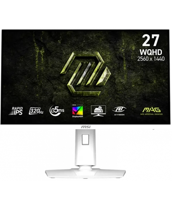 27 MSI MAG 274QRFW X32 0.5MS 320HZ 2K WQHD FLAT RAPID IPS PIVOT BEYAZ GAMING