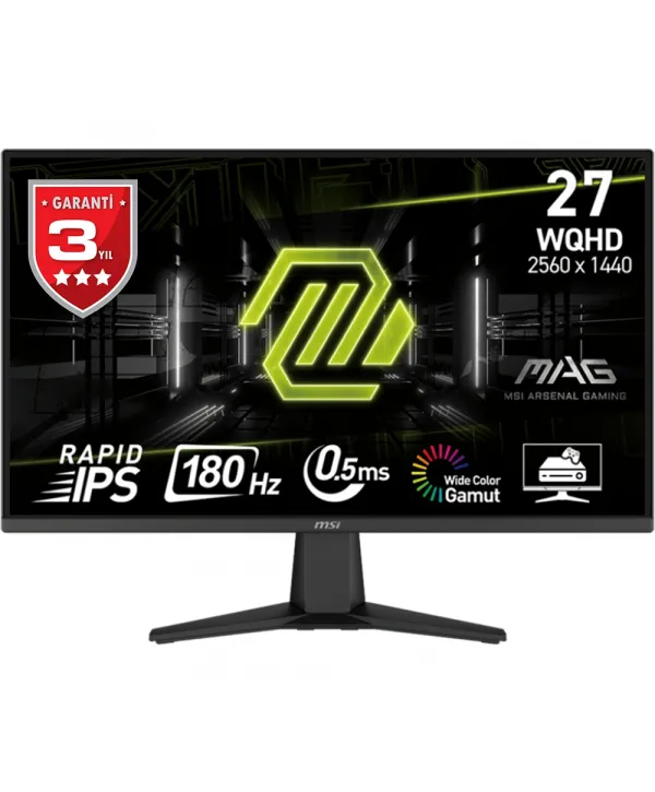 27 MSI MAG 275QF 0.5MS 180HZ WQHD ADAPTIVE SYNC GAMING
