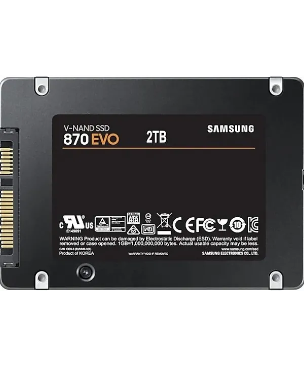 2TB SAMSUNG 870 EVO 560/530MB/s MZ-77E2T0BW SSD (Resmi Distribütör Garantili)