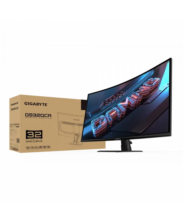 31.5 GIGABYTE GS32QCA 1MS 180HZ 2K HDMI MONITOR
