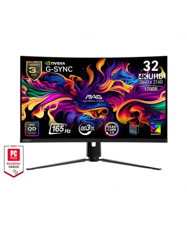 31.5 MSI MAG 321CUP 0.03MS 165HZ QD-OLED MONITOR