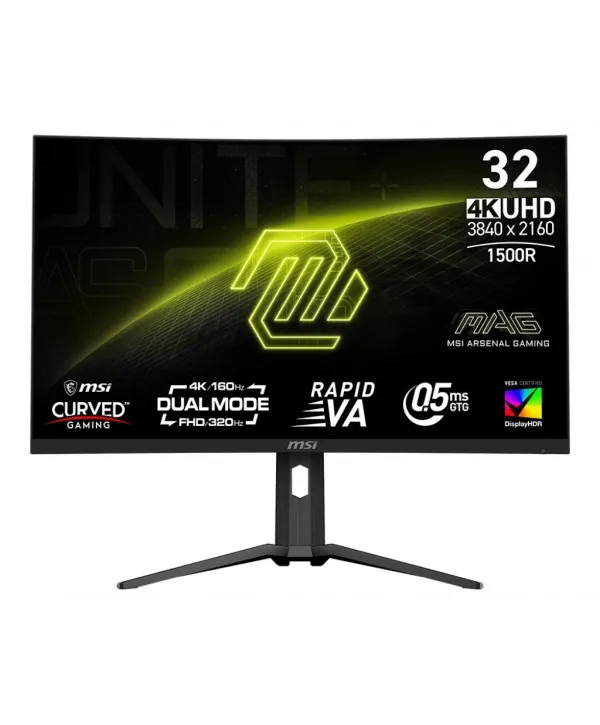 31.5 MSI MAG 321CUPDF 0.5MS 160HZ 4K UHD VA FREE-SYNC CURVED GAMING
