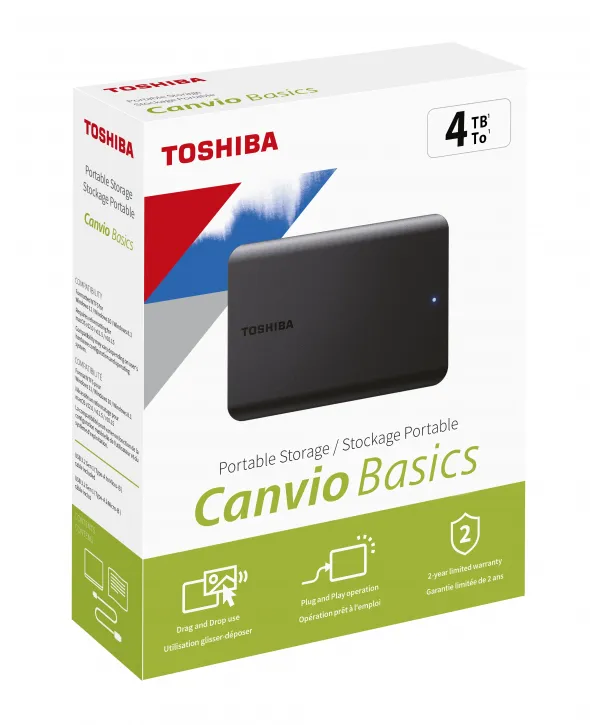 4TB CANVIO BASICS 2.5 USB3.2 G1 TOSHIBA HDTB540EK3CA