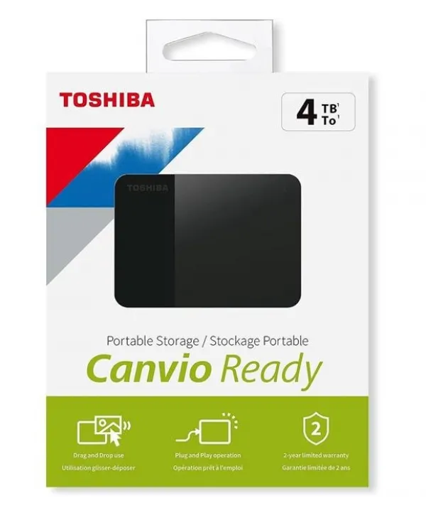 4TB CANVIO READY 2.5 USB3.2 TOSHIBA HDTP340EK3CA