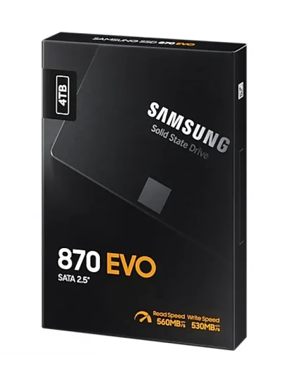 4TB SAMSUNG 870 EVO 560/530MB/s MZ-77E4T0BW SSD (Resmi Distribütör Garantili)