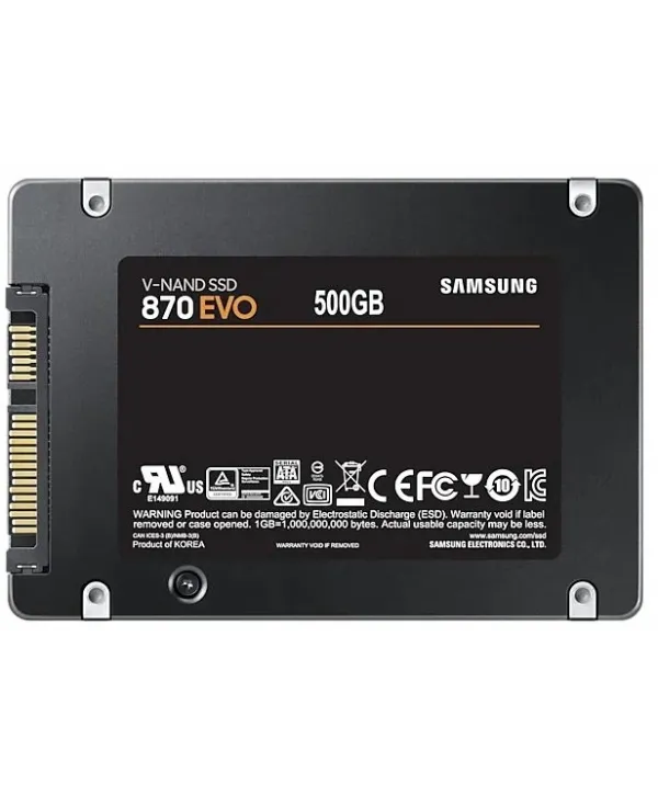 500GB SAMSUNG 870 560/530MB/s EVO MZ-77E500BW SSD (Resmi Distribütör Garantili)