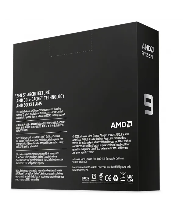 AMD RYZEN 9 9950X3D2 Dual Edition 4.30GHZ BOXWOF