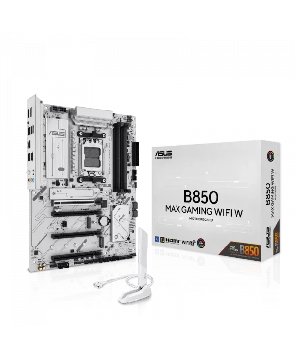 ASUS B850 MAX GAMING WIFI 7 AMD AM5 DDR5 ANAKART BEYAZ