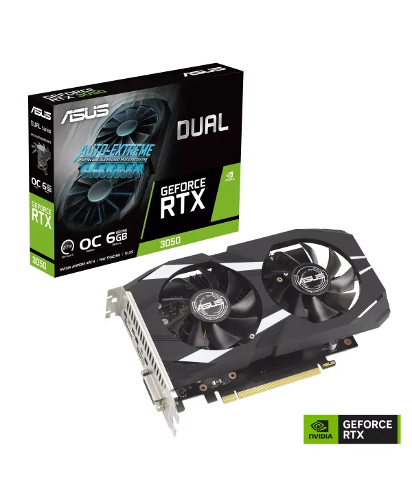 ASUS DUAL-RTX3050-O6G GDDR6 DVI HDMI DP 96BİT