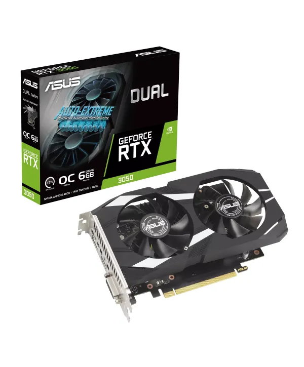 ASUS DUAL-RTX3050-O6G GDDR6 DVI HDMI DP 96BİT