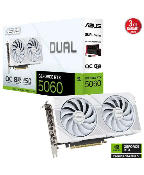 ASUS DUAL-RTX5060-O8G-WHITE 8GB 128BIT VGA