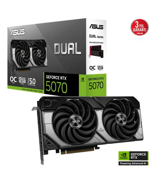 ASUS DUAL-RTX5070-O12G 192BIT GAMING VGA