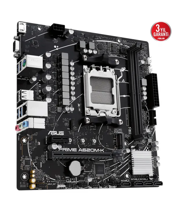 ASUS PRIME A620M-K DDR5 6400+(OC) HDMI VGA M.2 AM5