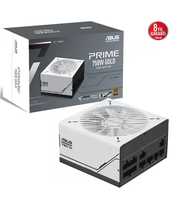 ASUS PRIME AP-750G 80+ GOLD 750W PCIe 5.1 ve ATX 3.1 UYUMLU MODÜLER GÜÇ KAYNAĞI