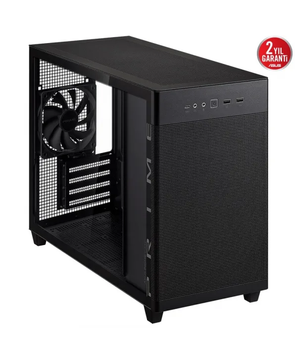 ASUS PRIME AP201 TEMPERED GLASS SİYAH KASA