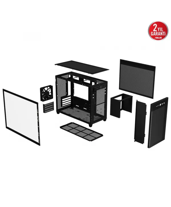 ASUS PRIME AP201 TEMPERED GLASS SİYAH KASA