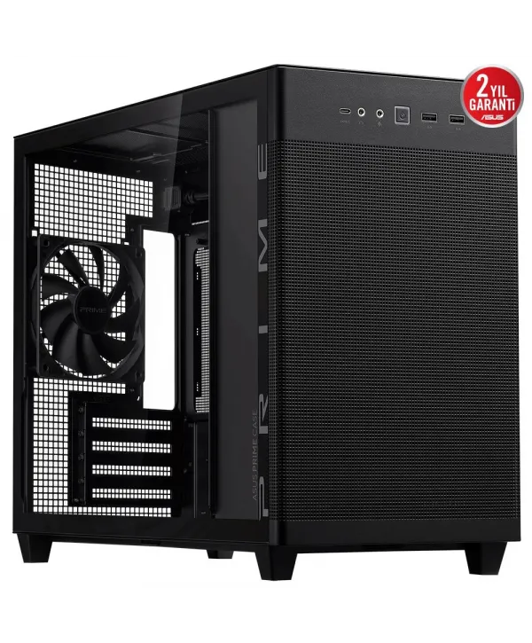 ASUS PRIME AP201 TEMPERED GLASS SİYAH KASA