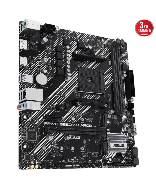 ASUS PRIME B550M-K ARGB DDR4 5100MHz mATX M.2 AMD HDMI DP AM4