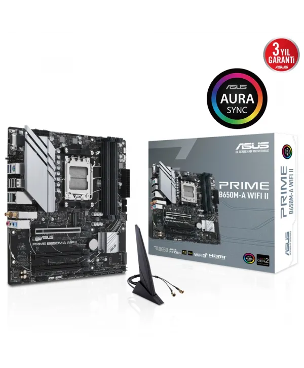 ASUS PRIME B650M-A WIFI II DDR5 6400Mhz(OC) M.2 mATX AM5