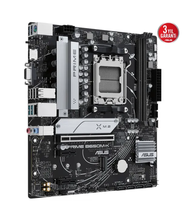ASUS PRIME B650M-K DDR5 6400+(OC) HDMI VGA M.2 AM5