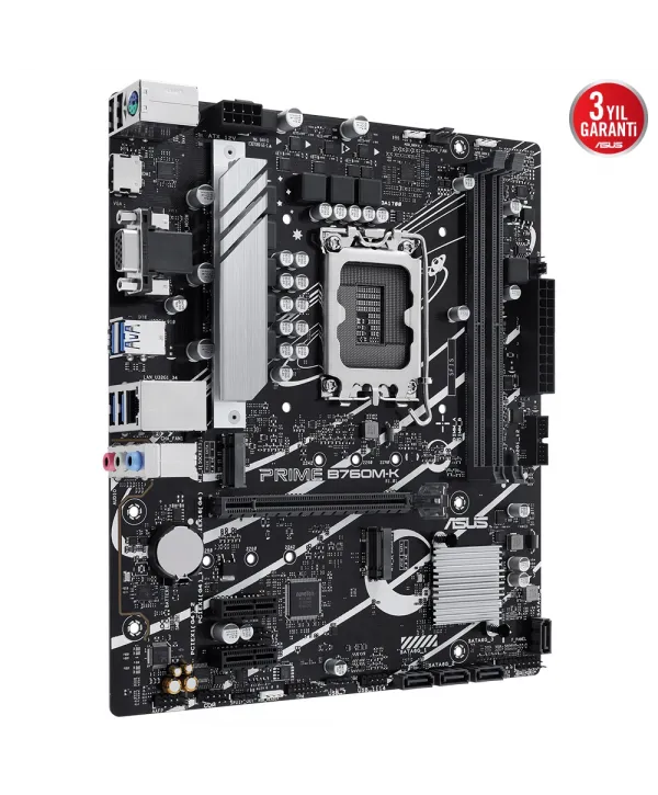 ASUS PRIME B760M-K D5 DDR5 8000Mhz(OC) RGB M.2 MATX 1700P