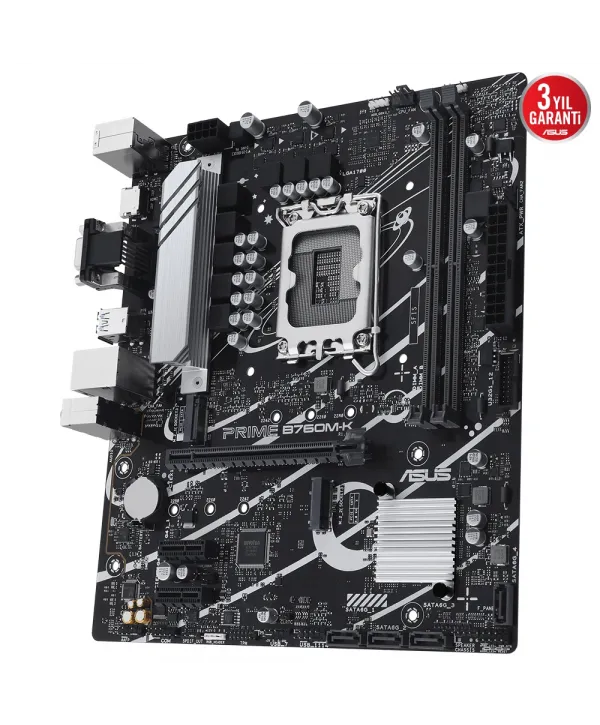 ASUS PRIME B760M-K D5 DDR5 8000Mhz(OC) RGB M.2 MATX 1700P