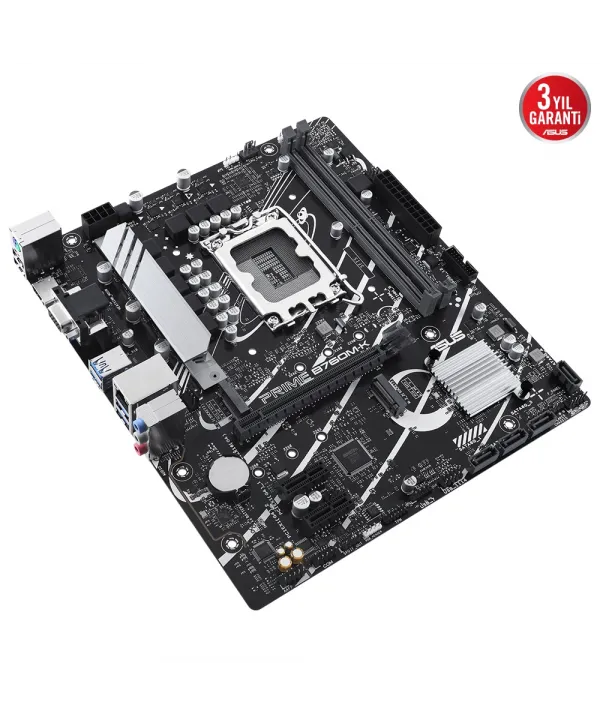 ASUS PRIME B760M-K D5 DDR5 8000Mhz(OC) RGB M.2 MATX 1700P