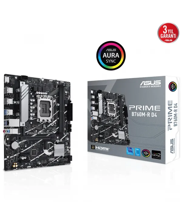 ASUS PRIME B760M-R D4 INTEL B760 SOKET 1700 DDR4