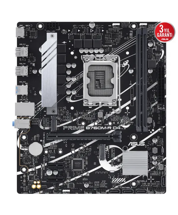 ASUS PRIME B760M-R D4 INTEL B760 SOKET 1700 DDR4
