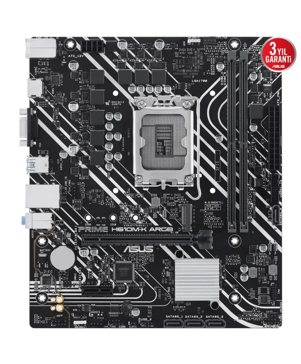 ASUS PRIME H610M-K ARGB DDR5 5600MHz M.2 HDMI VGA mATX 1700p