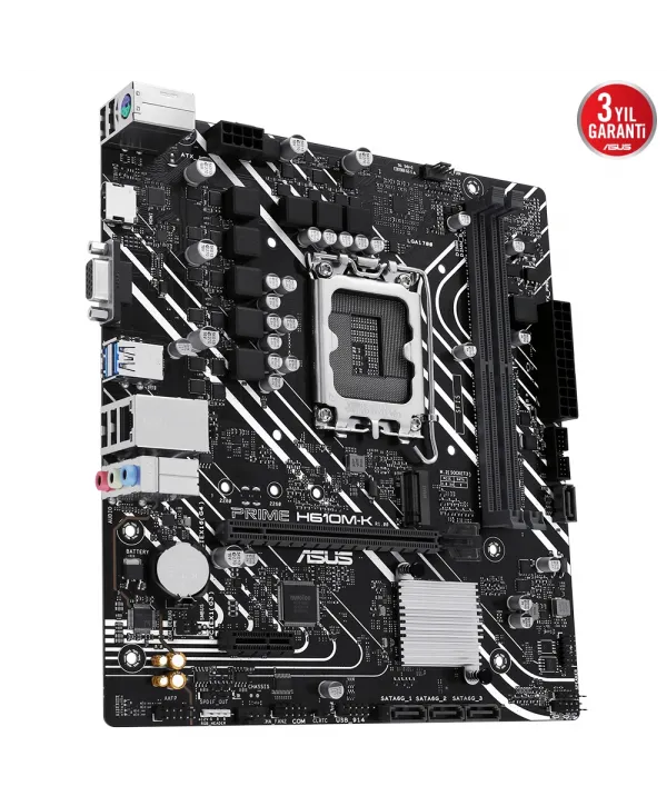 ASUS PRIME H610M-K DDR5 5600Mhz HDMI VGA mATX 1700