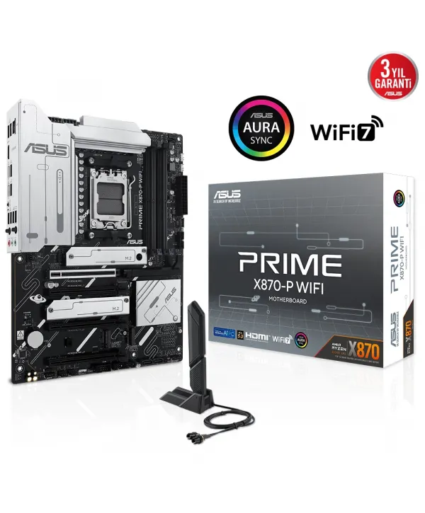 ASUS PRIME X870-P WIFI AMD X870 SOKET AM5 DDR5 800