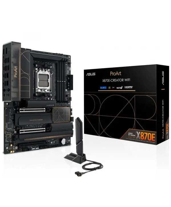 ASUS PROART X870E-CREATOR WIFI AMD X870E Soket AM5 DDR5 8000+(OC)MHz ATX