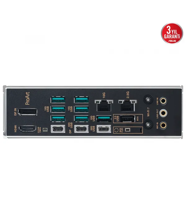 ASUS PROART X870E-CREATOR WIFI AMD X870E Soket AM5 DDR5 8000+(OC)MHz ATX