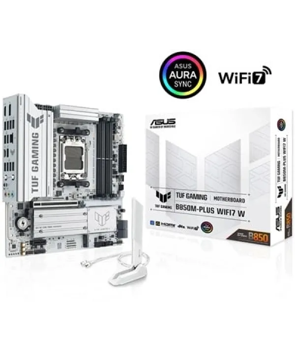 ASUS TUF GAMING B850M-PLUS WIFI7 AMD ANAKART BEYAZ