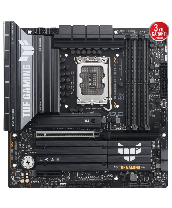 ASUS TUF GAMING B860M-PLUS 1851 SOKET DDR5 DP HDMI MATX ANAKART