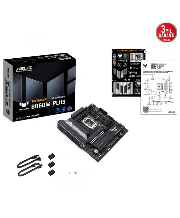 ASUS TUF GAMING B860M-PLUS 1851 SOKET DDR5 DP HDMI MATX ANAKART