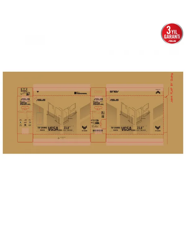 23.8 ASUS TUF GAMING VG249QM5A 0.3MS 240HZ GAMING AI ELMB FHD FAST IPS