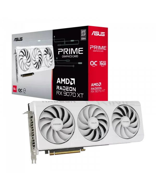 ASUS PRIME RX9070XT WHITE 256Bit 16GB VGA