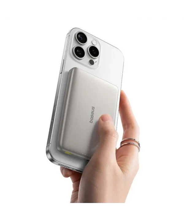 BASEUS PICOGO ULTRA-SLIM QI2 P.BANK 10000MAH GRI