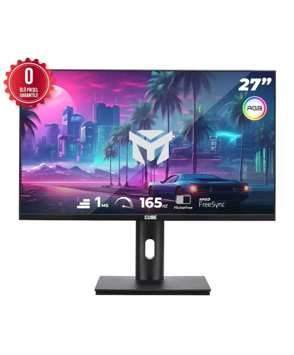 Cube 27 CUBE PA-27V165F VA 1MS 165HZ 2XHDMI 2XDP 2K QHD 2560X1440 FREESYNC