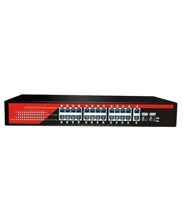 EZCOOL EZ-24PSF-SFP 24PORT 24FE+2GE+2SFP GİGABİT POE SWİTCH 320W