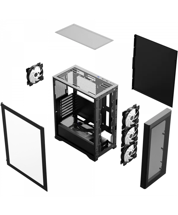 FRISBY FC-9480G 600W 80+ BRONZE 4X RGB MESH GAMING